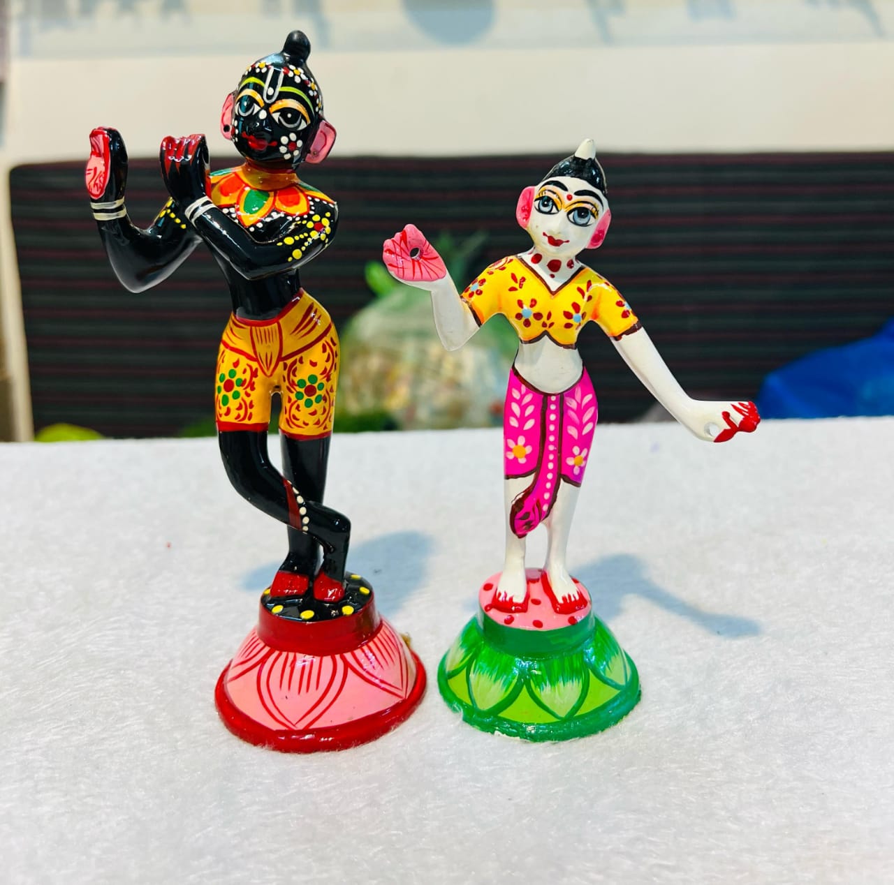 Black Krishna White Radha - Shyam Vastra